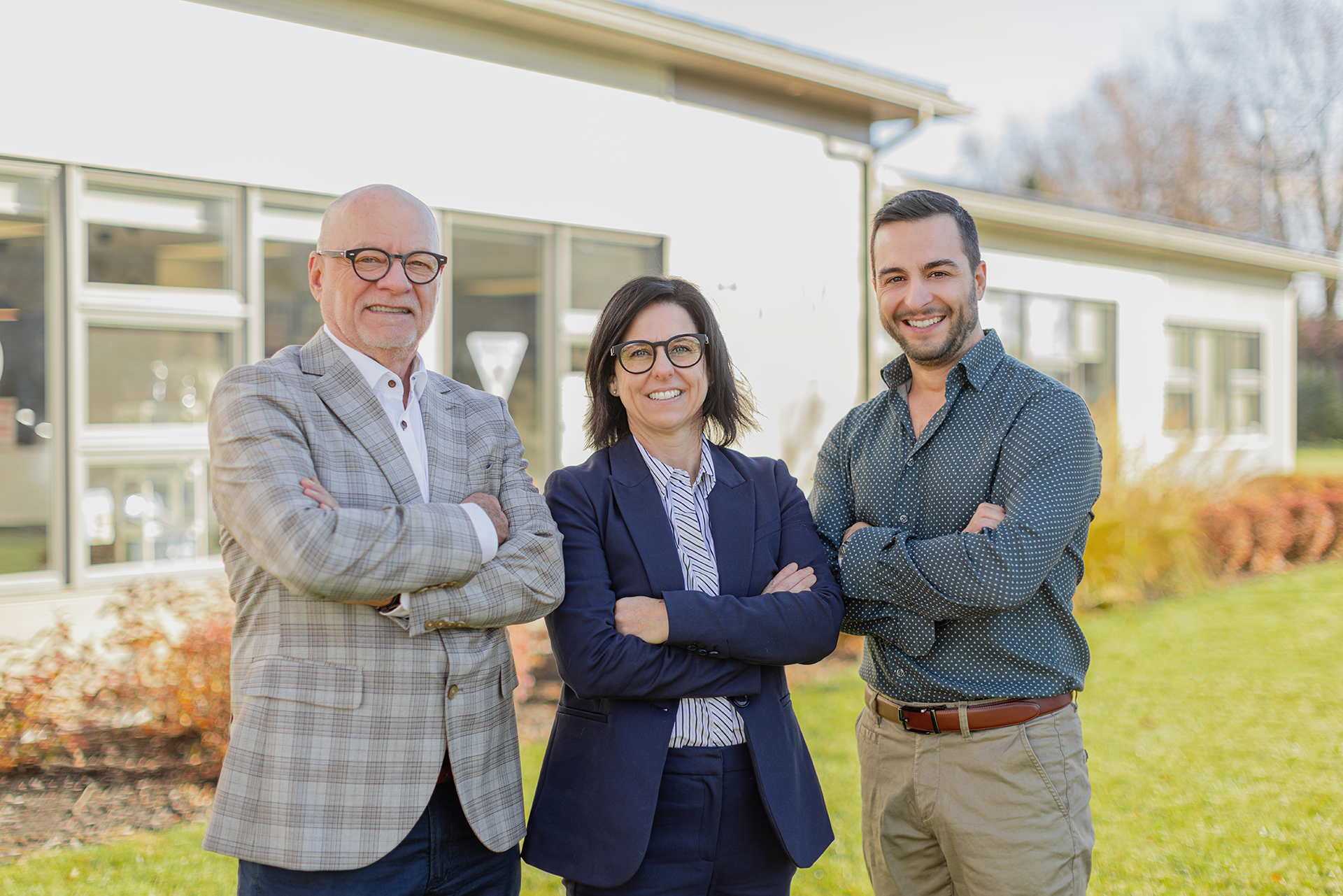 Photo des 3 propriétaires de l'Hôpital Vétérinaire Iberville-Mississquoi